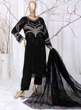 Romosh Embroidered Chiffon 3 Piece Stitched Suit RNPC25FE D-197-BLK